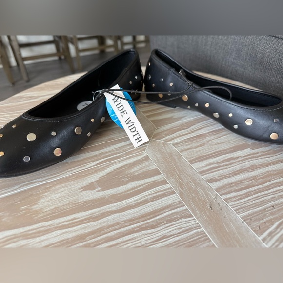 Seychelles|Anthropologie Black studded embellished round toe flats,boho NWT•••7W - Picture 7 of 12